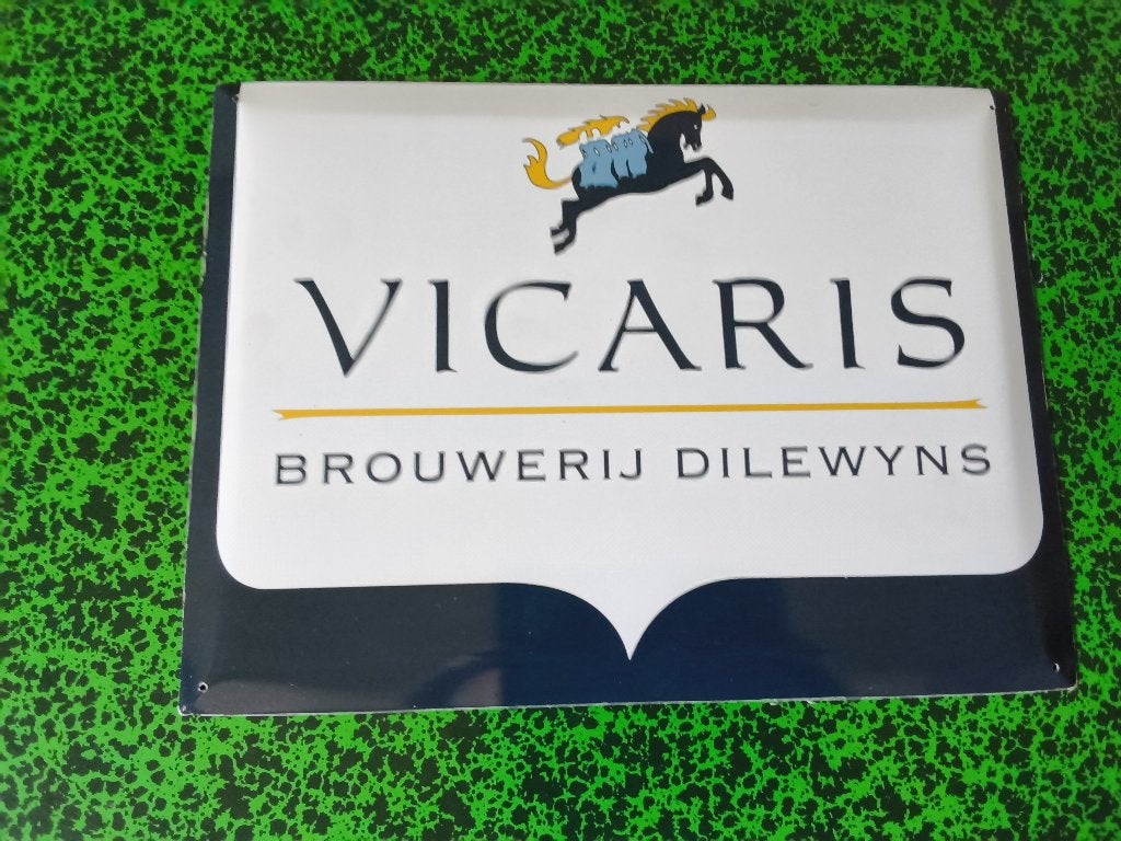 Metalen Reclamebord  vicaris, Verzamelen, Ophalen, Nieuw, Reclamebord