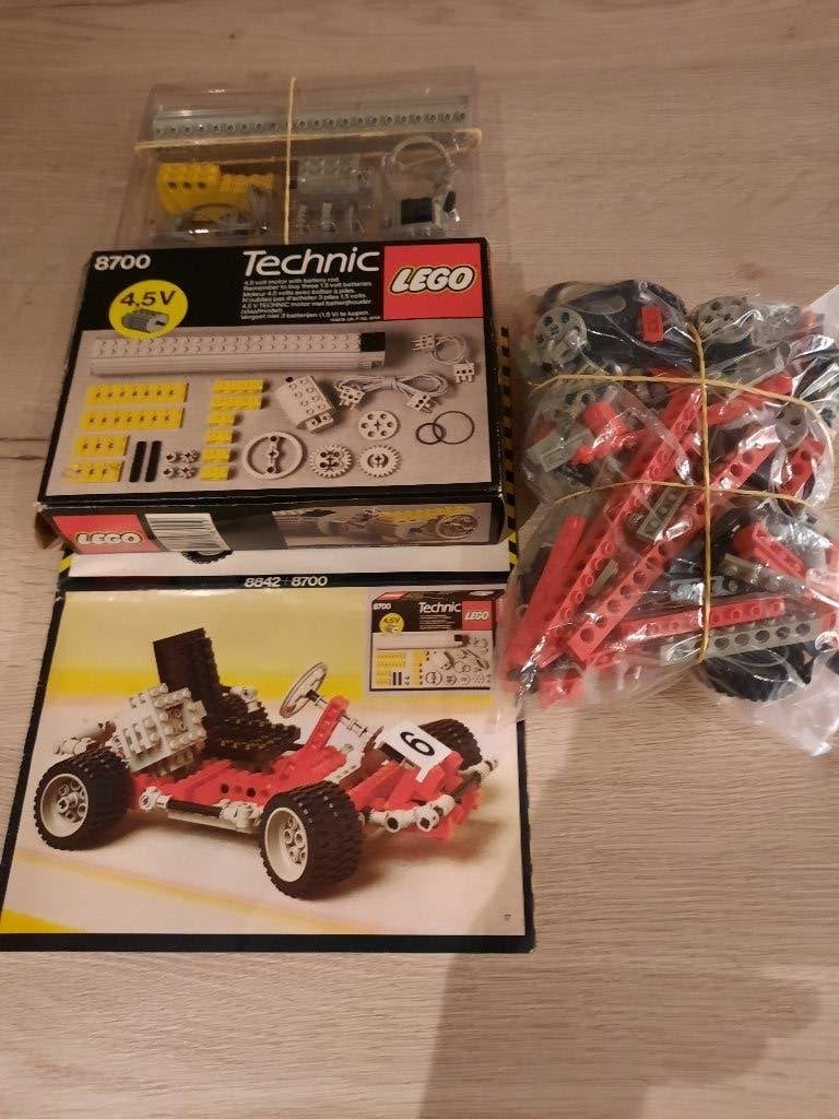 Lego vintage  Technic 8842 + 8700 lego motor - 4,5 volt, Kinderen en Baby's, Ophalen, Gebruikt, Lego, Compleet