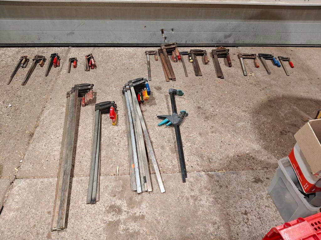 Reeks spanklemmen, Doe-het-zelf en Bouw, Ophalen, Gebruikt