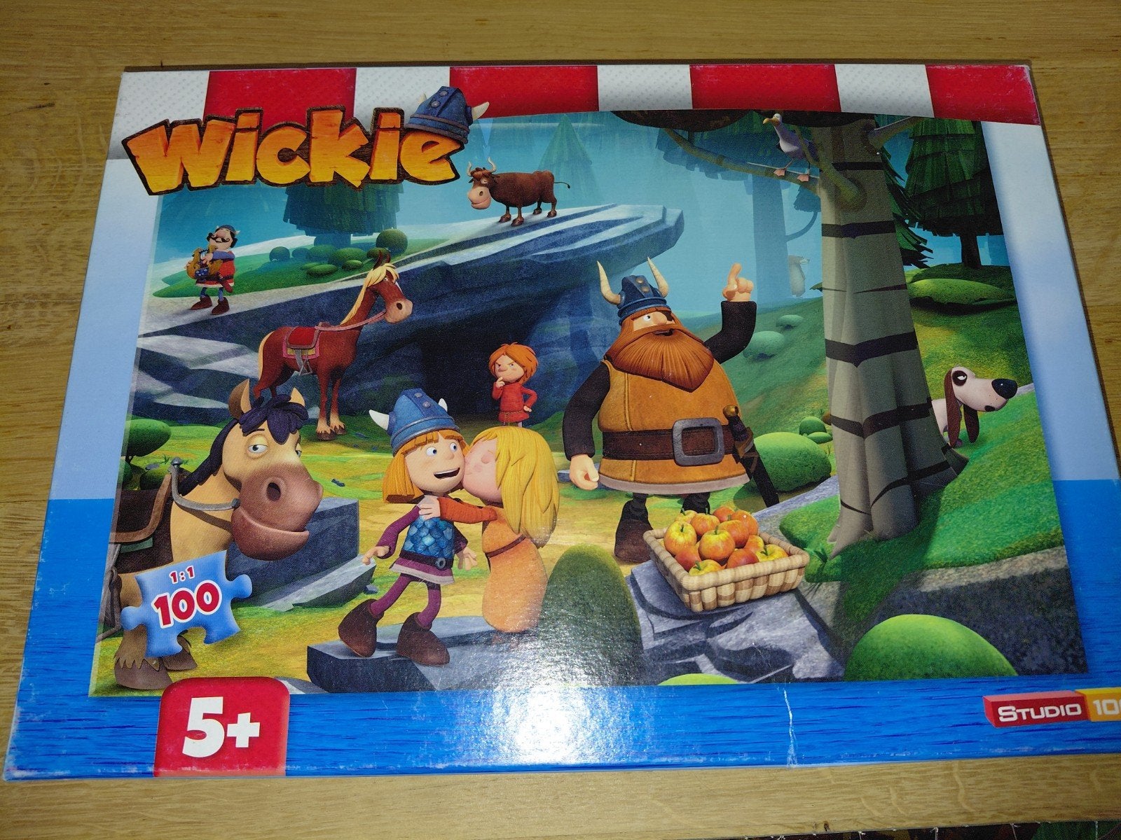 puzzel wickie, Ophalen, Meer dan 50 stukjes, Gebruikt