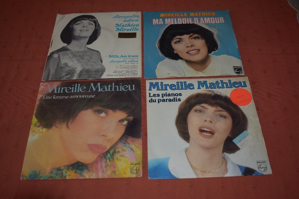 45t's en EP's van Mireille MATHIEU, Cd's en Dvd's, Vinyl | Pop, Zo goed als nieuw, Overige genres, EP, EP, Overige formaten, Ophalen of Verzenden