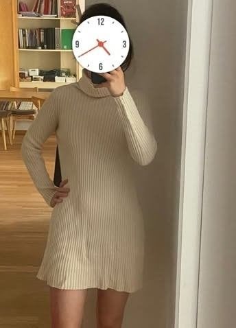 Robe blanche pullover, Ophalen, H&M, Wit, Nieuw