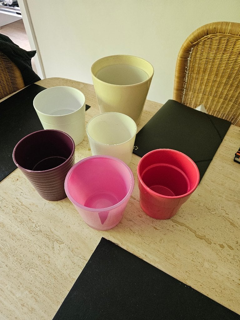 LOT DE 6 CACHE POT, Jardin & Terrasse, Enlèvement, Comme neuf, Intérieur