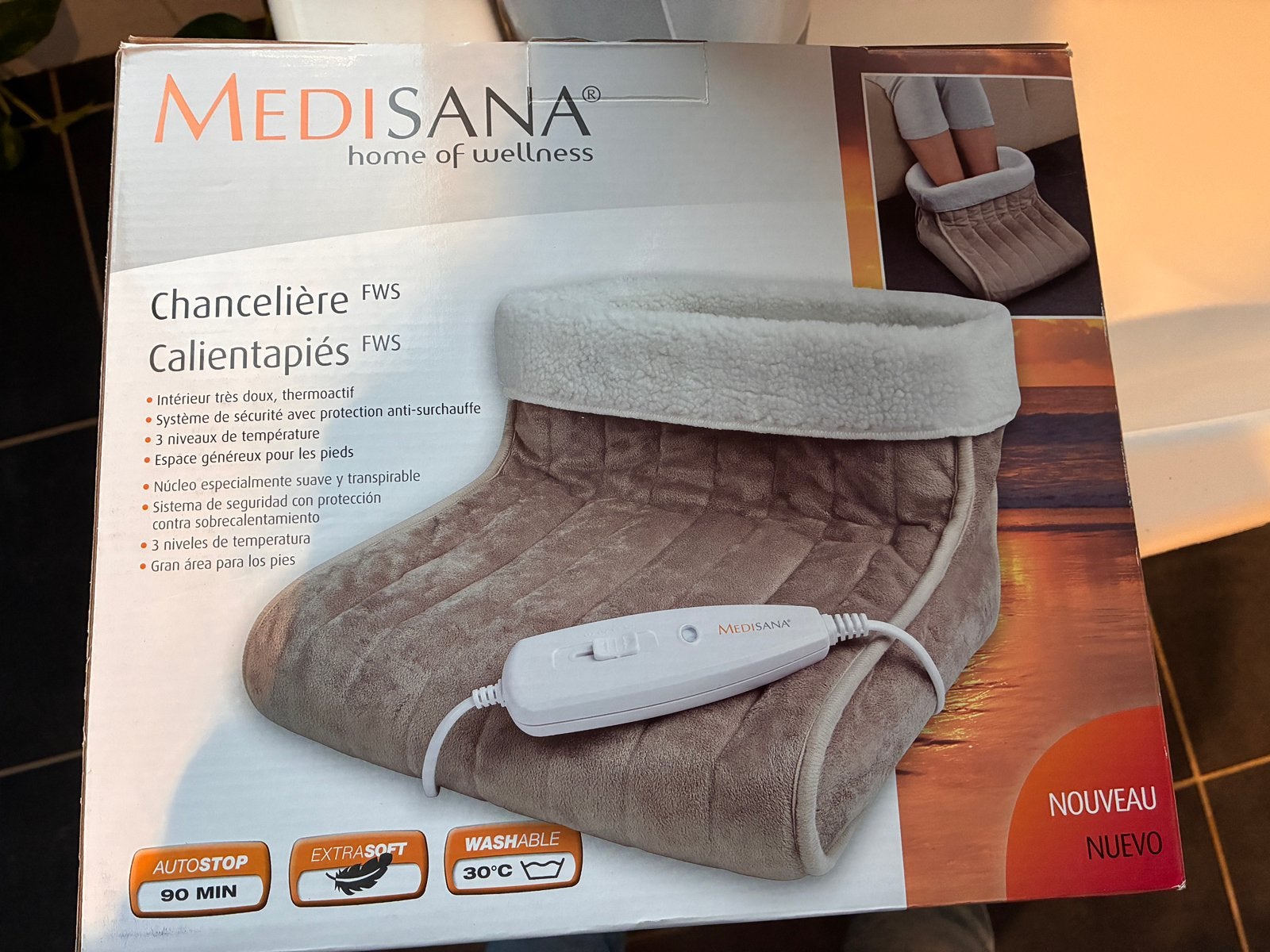 Medisana voetenwarmer, Sport en Fitness, Ophalen, Zo goed als nieuw