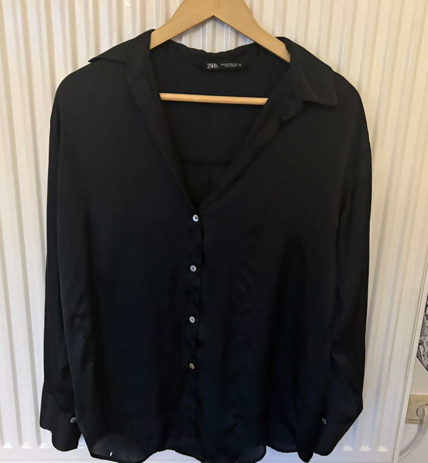 Zwart bloesje van Zara, Vêtements | Femmes, Blouses & Tuniques, Enlèvement, Porté, Taille 42/44 (L), Noir