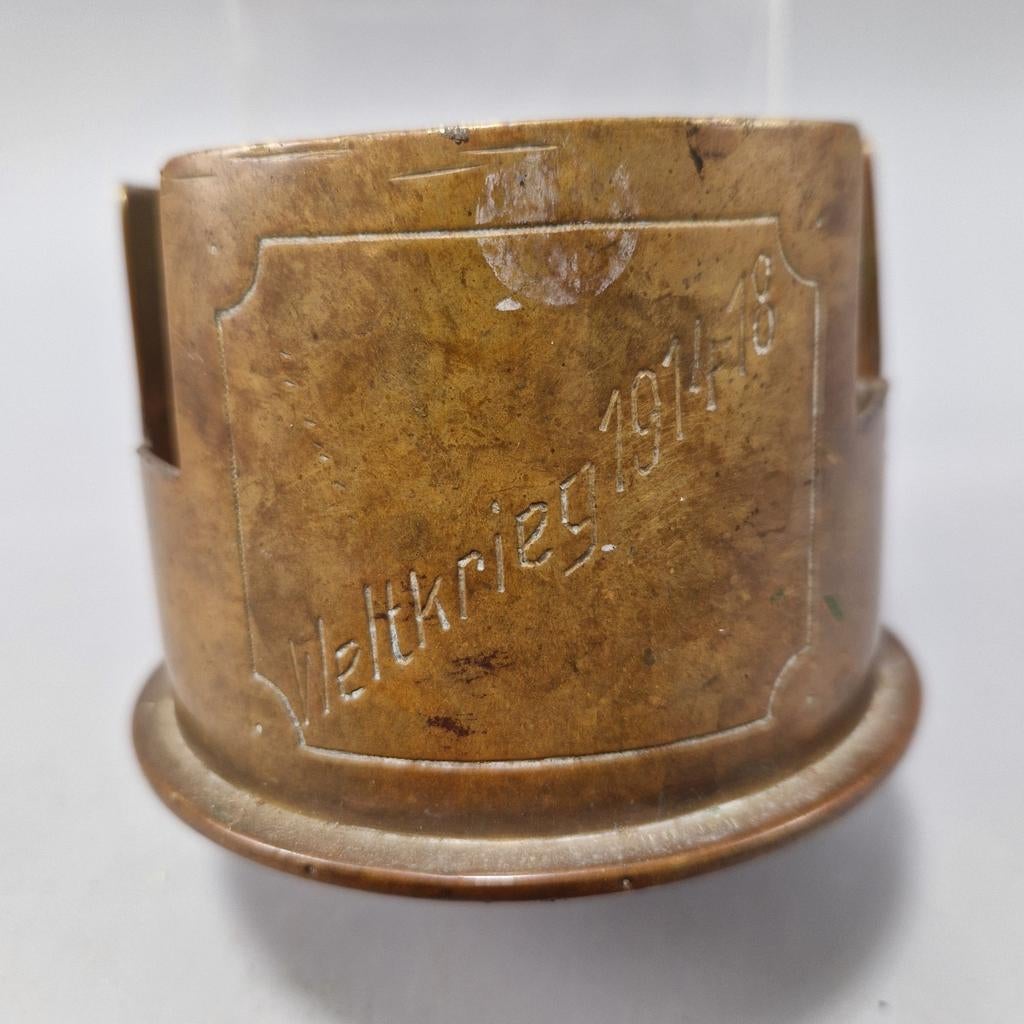 Duitse WO1 trench art obus 1915, Verzenden, Landmacht, Overige typen