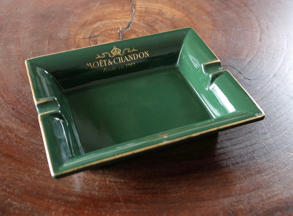 Vintage Moët & Chandon Champagne Ashtray - Luxe Cendrier, Verzamelen, Ophalen of Verzenden, Zo goed als nieuw, Asbak