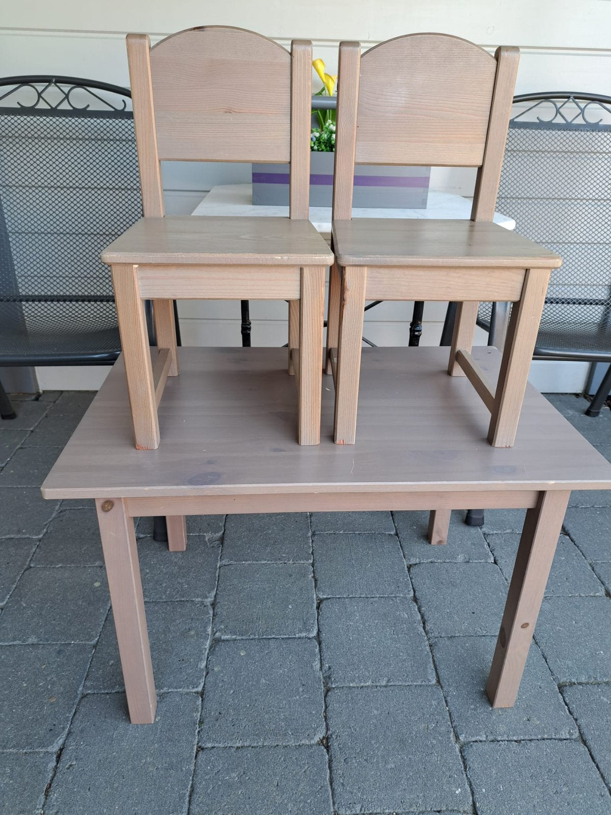 Tafeltje en 2 stoelen, Kinderen en Baby's, Ophalen, Gebruikt, Tafel(s) en Stoel(en)