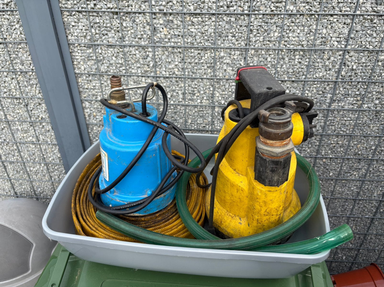 2 industriële dompelpompen, Jardin & Terrasse, Enlèvement, Utilisé