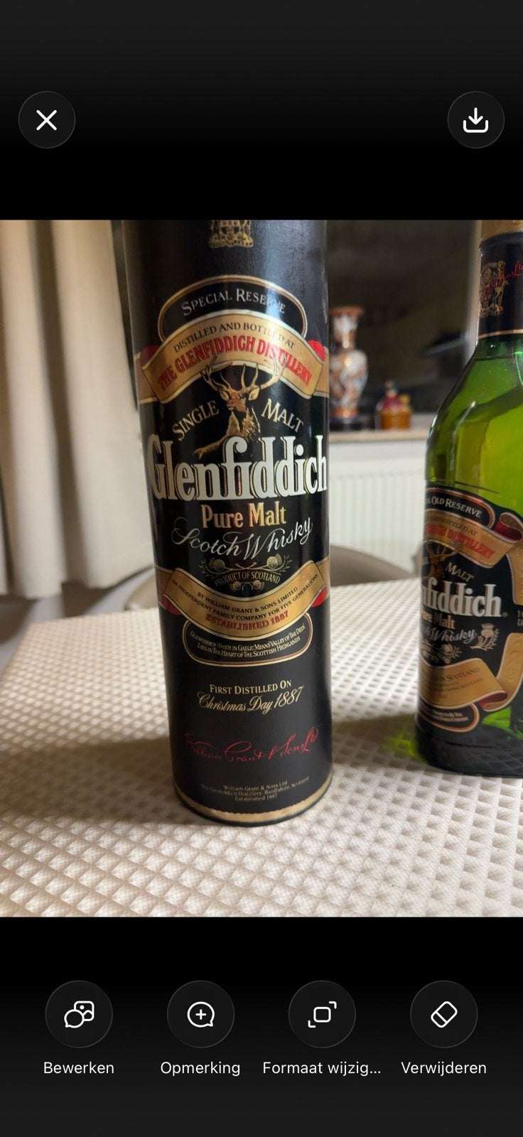 Wisky glenfiddich 1 l, Verzamelen, Ophalen, Nieuw, Overige gebieden, Overige typen