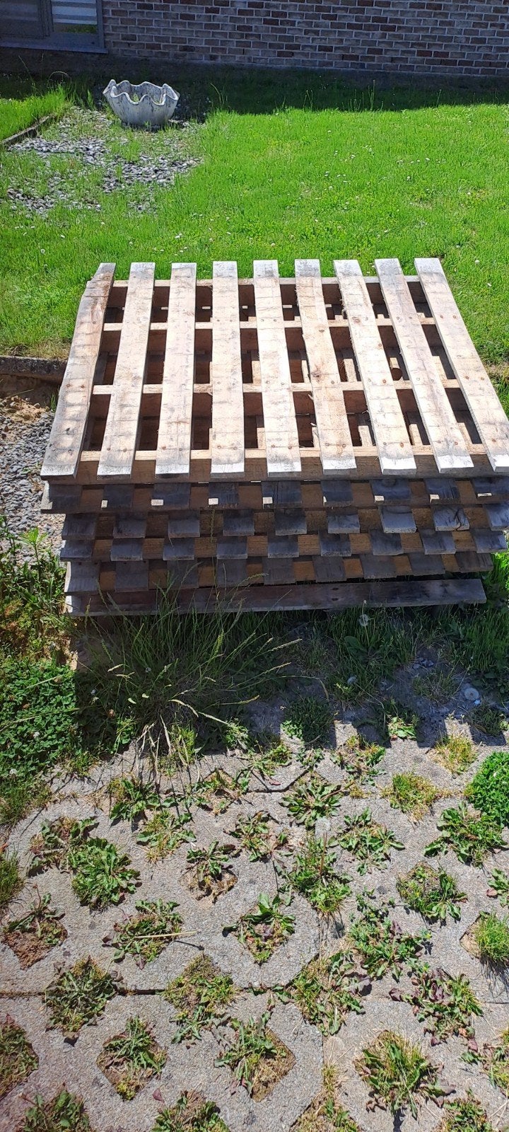 6/7 palettes à donner, Ophalen