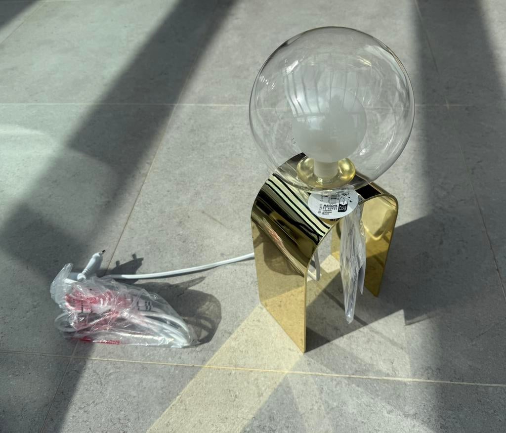 Lampe ARCHE , Maisons du monde, neuve avec etiquette, Maison & Meubles, Lampes | Lampes de table, Neuf, Verre, Enlèvement ou Envoi