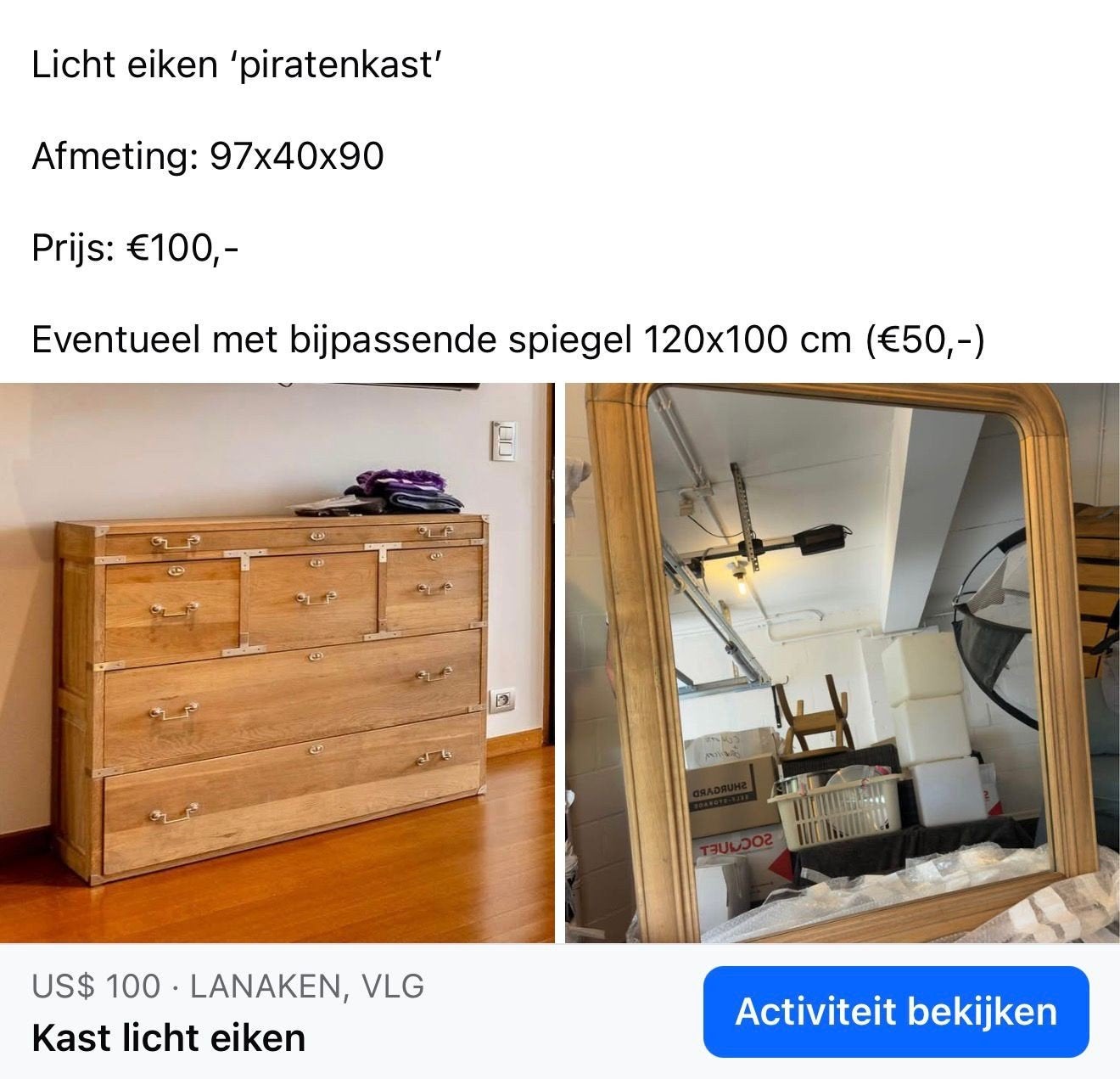Armoire pirate, Enlèvement