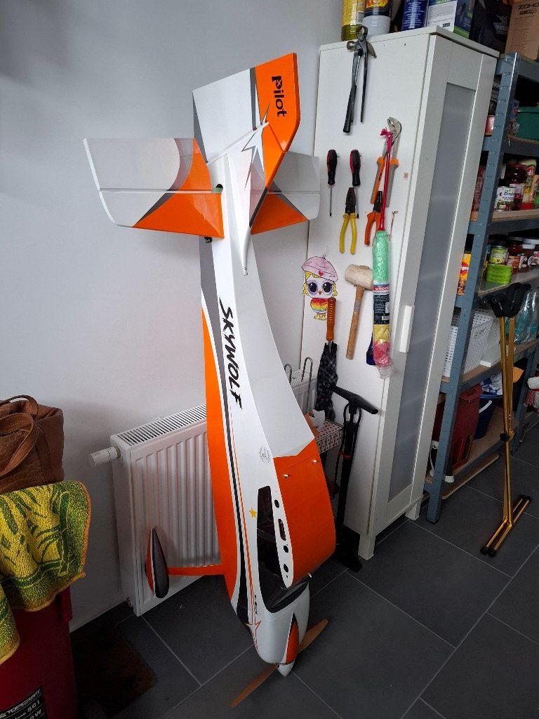 Pilot RC - Skywolf V2 73", Orange/White  VLIEGKLAAR NIEUW, Ophalen, Nieuw, Elektro