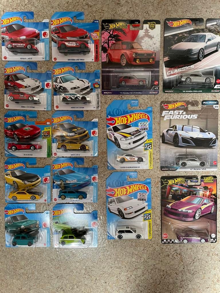 Hot wheels Honda lot Hotwheels, Enlèvement ou Envoi, Comme neuf