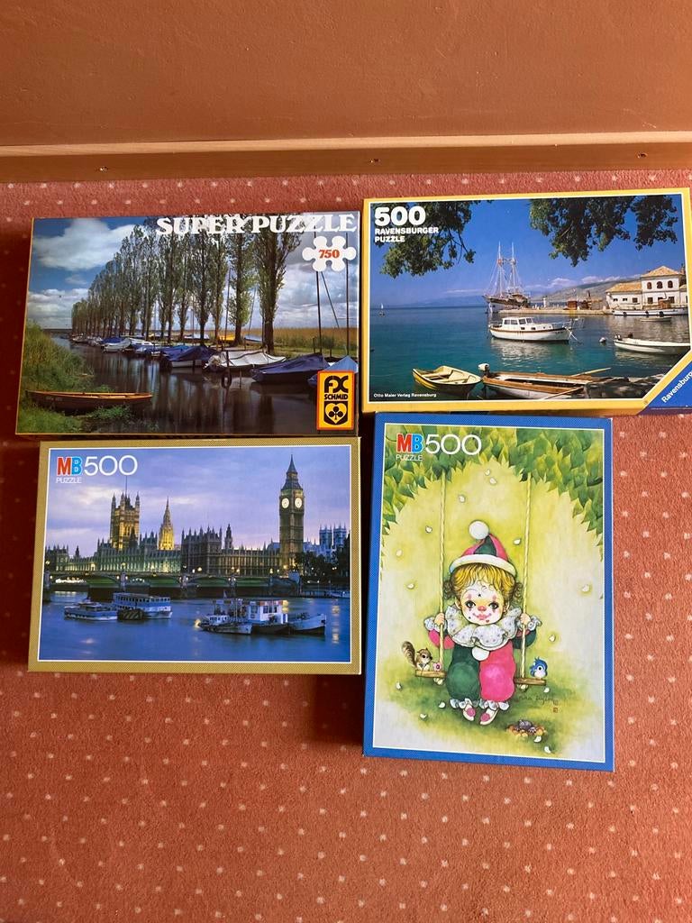 Lot van 3 of 4 puzzels, Ophalen of Verzenden, Zo goed als nieuw