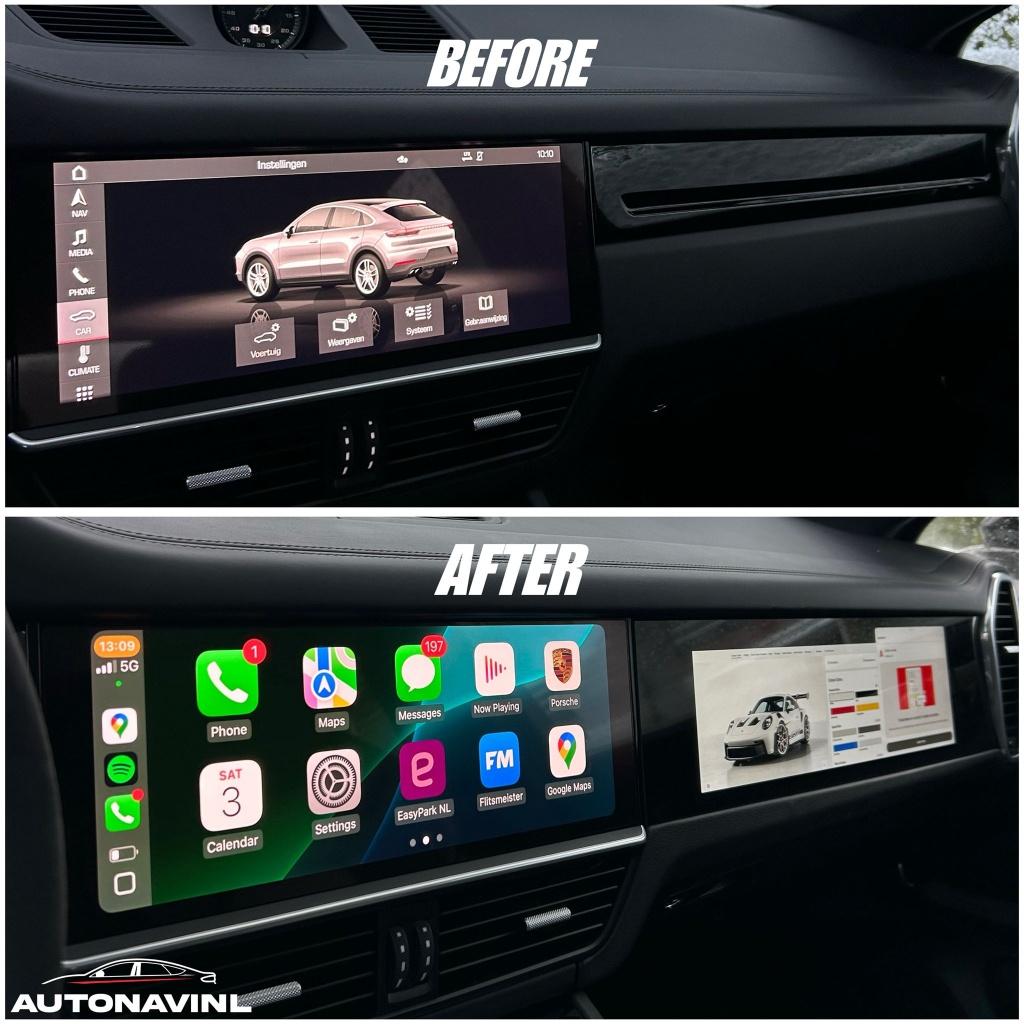 Porsche Cayenne/Panamera/Macan Dubbele/Passagiers Scherm, Ophalen