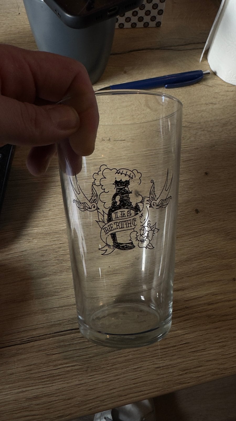 Duvel Berthom glas, Verzamelen, Ophalen of Verzenden, Zo goed als nieuw