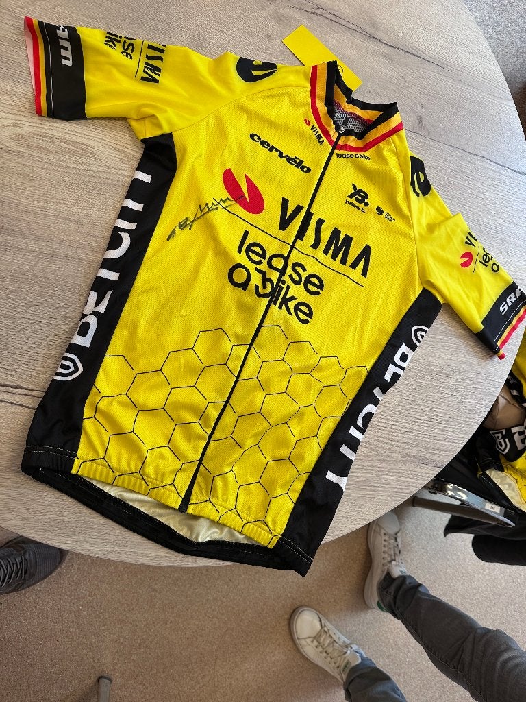 Maillots cyclisme VISMA wout van aert (signés), Enlèvement ou Envoi, Neuf, Maillot