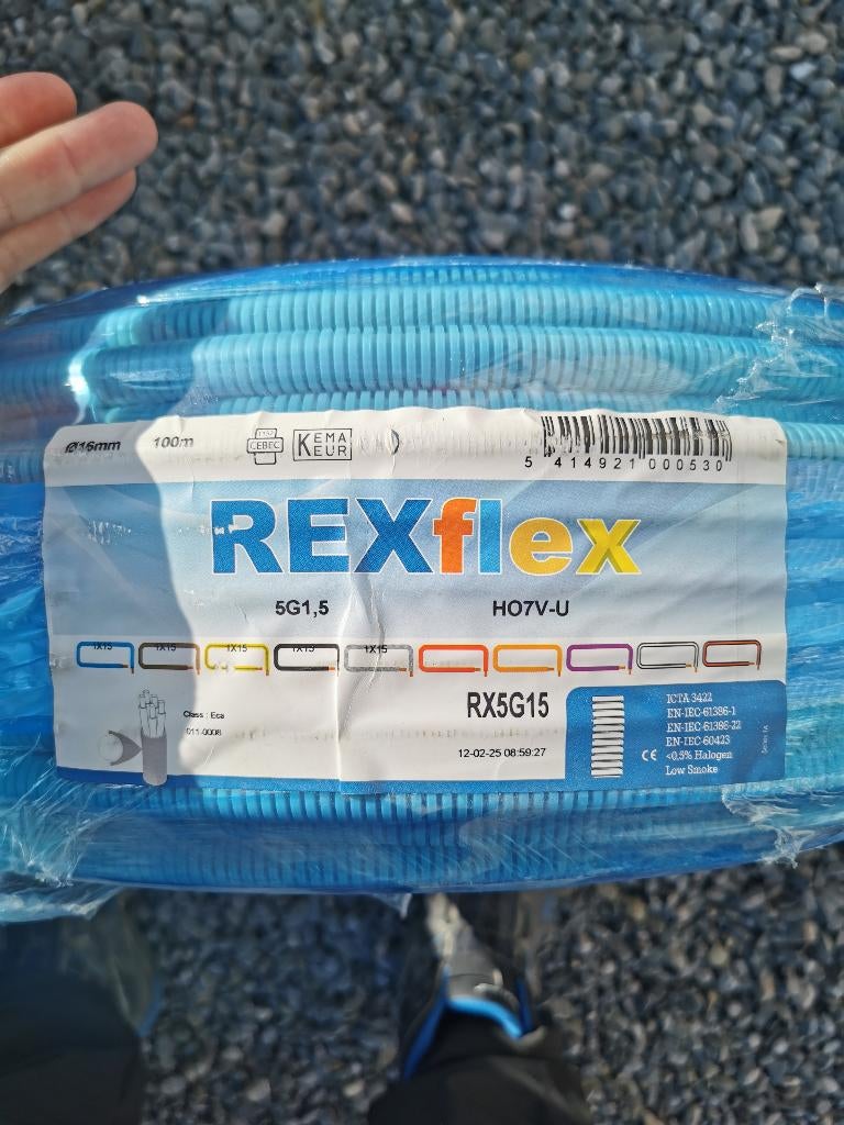 Flex VOB 5g1,5mm² neuf, Doe-het-zelf en Bouw, Elektriciteit en Kabels, Ophalen, Nieuw, Kabel of Snoer