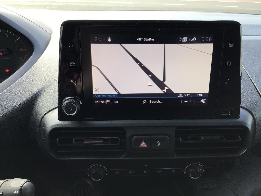 peugeot partner 100pk 2022 41000km 3plaatsen full/option, 100 kW, Argent ou Gris, Achat, Euro 6