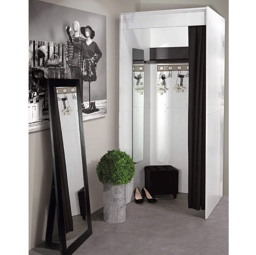 Pascabine wit 90x90x210cm (2 beschikbaar), Huis en Inrichting, Ophalen, 90 cm, Overige merken, Hout