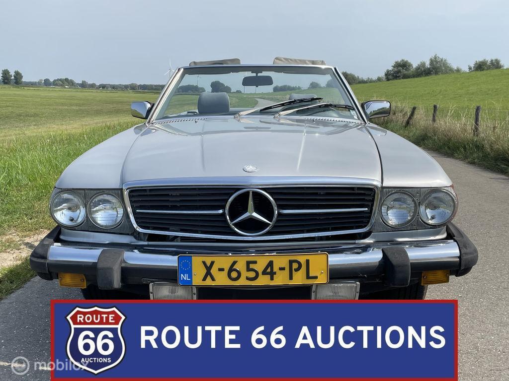 Mercedes-Benz 380 SL | 1984 | Route 66 Auctions, Auto's, Zwart, Mercedes-Benz, Bedrijf, Handgeschakeld