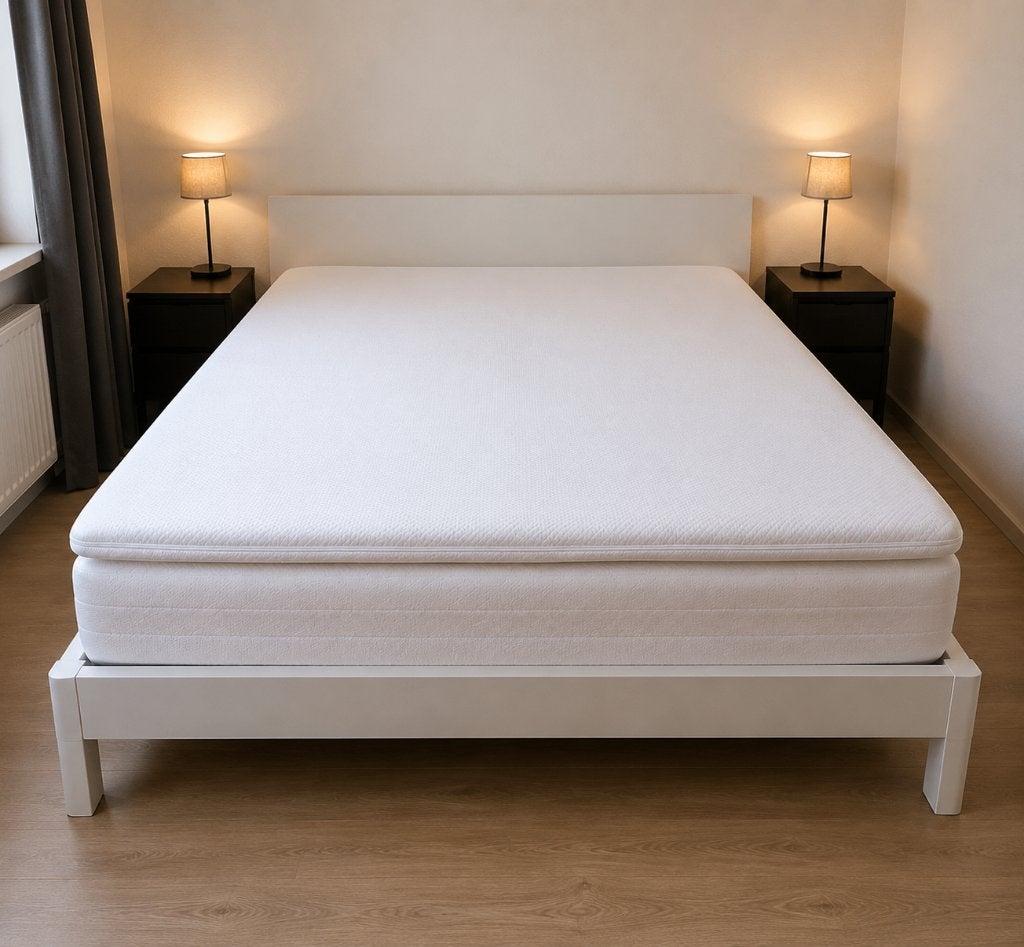 Matras + topper 160 x200 cm, Huis en Inrichting, Ophalen, Gebruikt, Tweepersoons, Matras