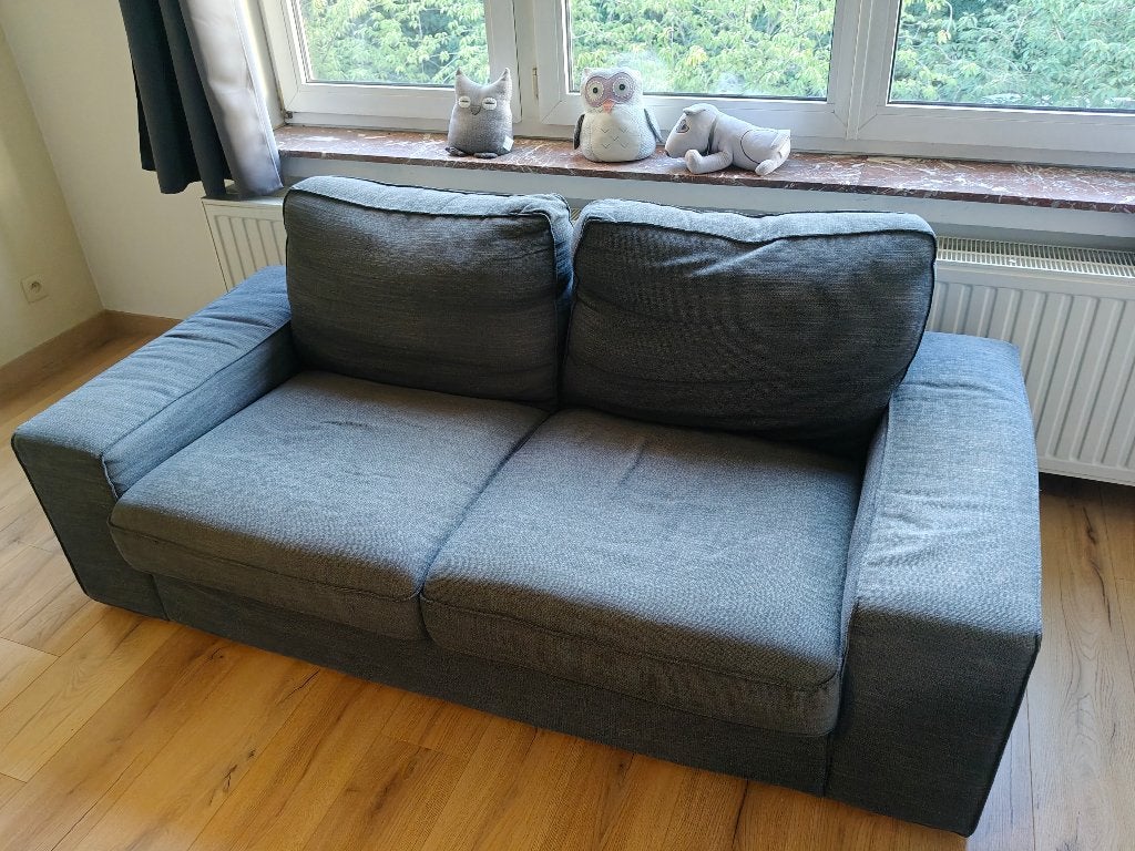 Bank Kivik 2-zit grijs, Huis en Inrichting, Ophalen, Gebruikt, 150 tot 200 cm, Tweepersoons
