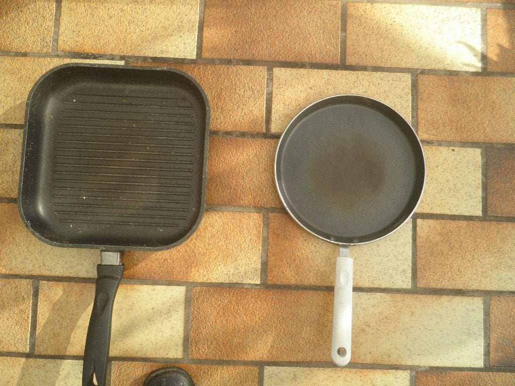 braadpan, Ophalen, Gebruikt, Braadpan
