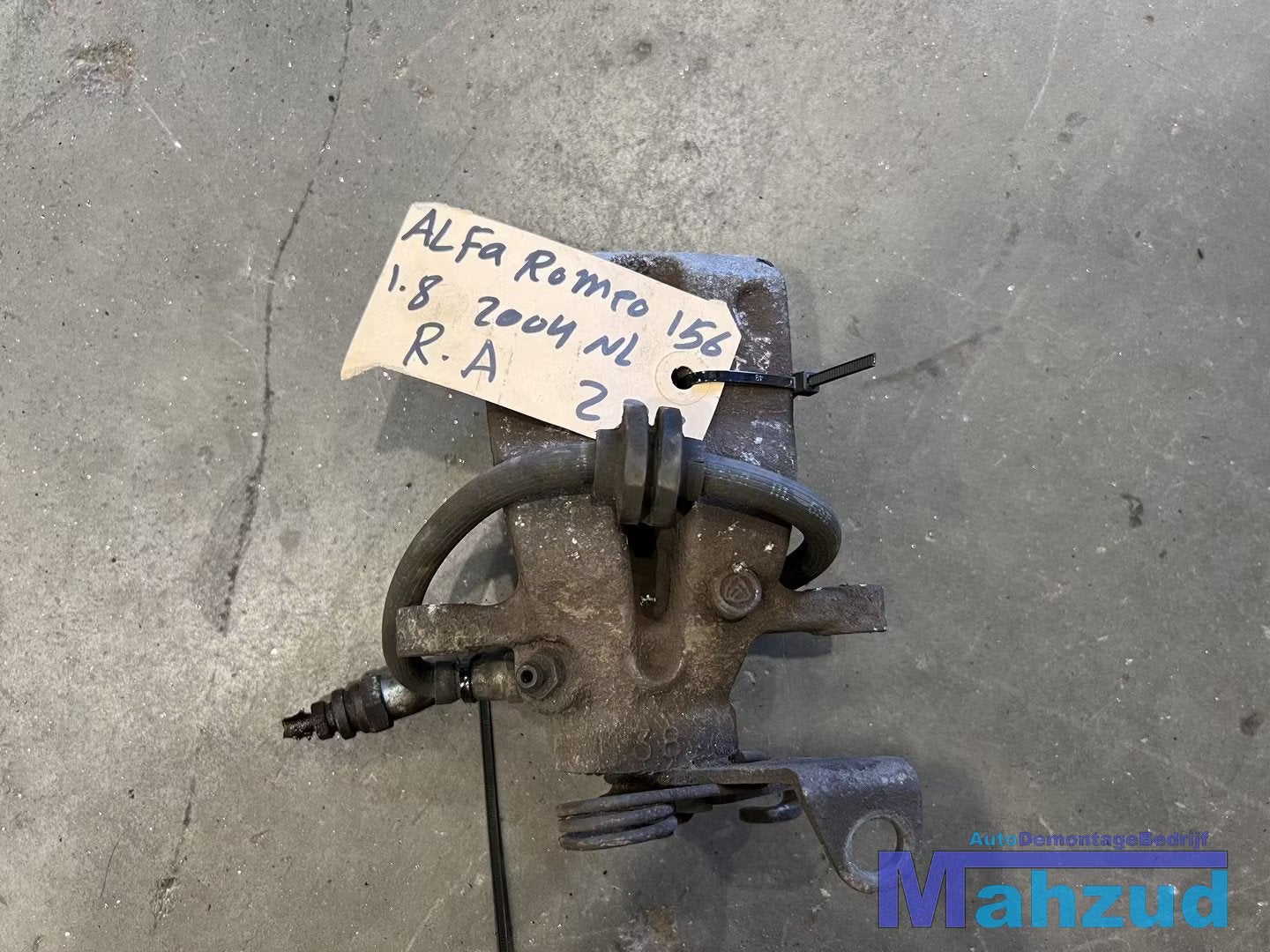 ALFA ROMEO 156 rechts achter remklauw 1997-2005, Gebruikt, Dpofca@stellantis.com, Stellantis Europe S.p.A., Alfa Romeo