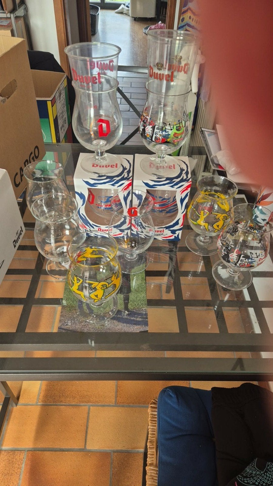 duvel glazen en items, Ophalen, Zo goed als nieuw, Bierglas