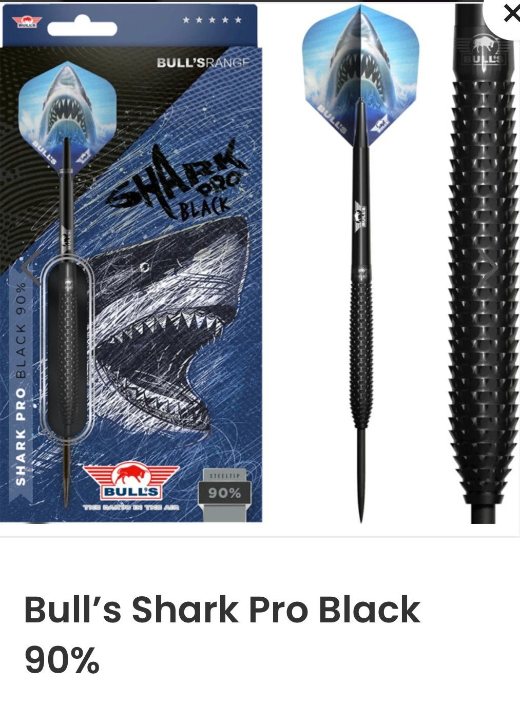 Nieuwe Bull’s Shark pro black 24gr, Sport en Fitness, Ophalen, Nieuw