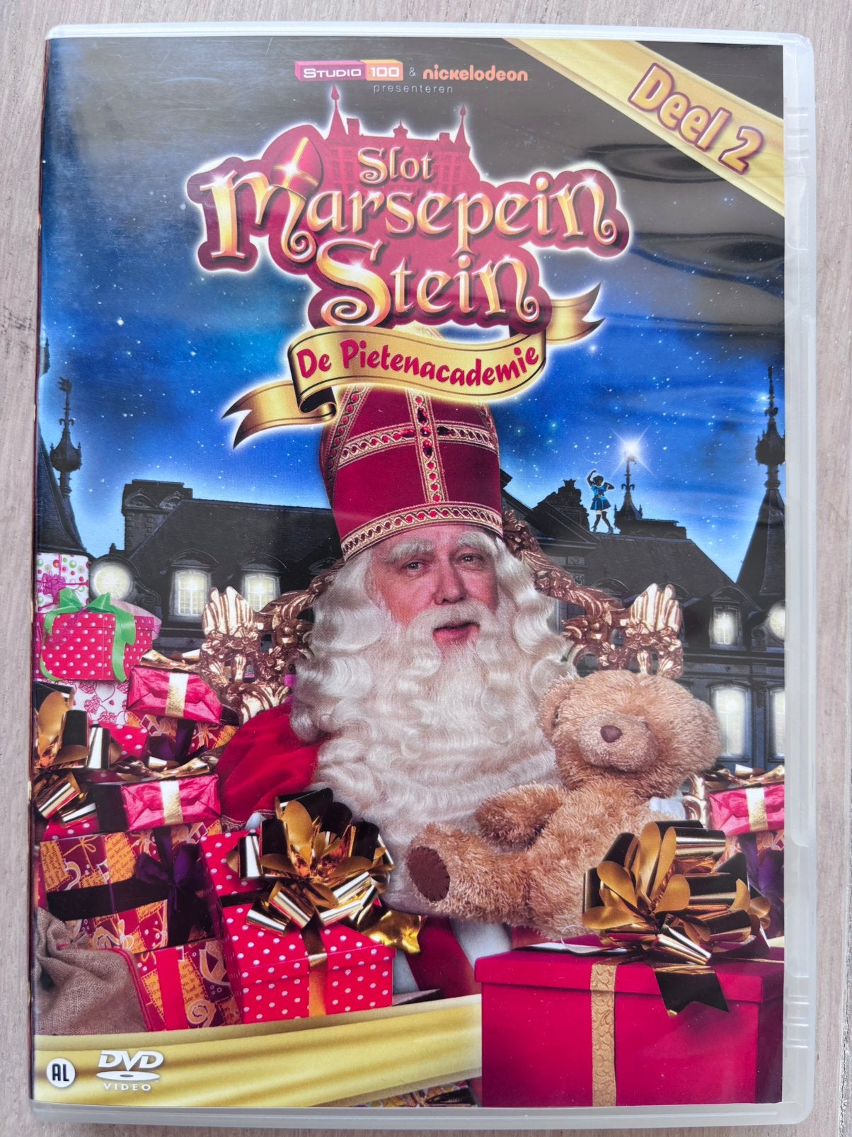 Slot Marsepeinstein DVD: De Pietenacademie deel 2, Cd's en Dvd's, Alle leeftijden, Zo goed als nieuw, Sinterklaas, Film