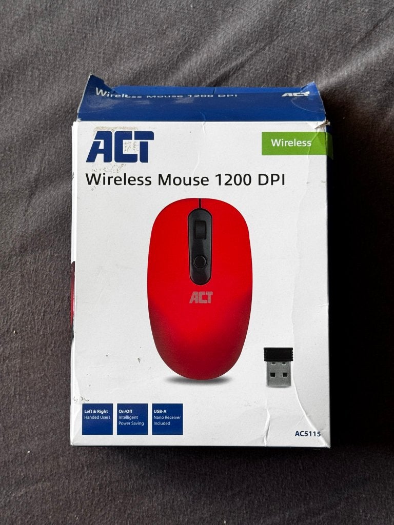 212. ACT Wireless Muis 1200 DPI, Computers en Software, Ophalen of Verzenden, Gebruikt, Draadloos, Muis