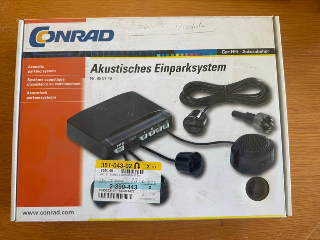 Conrad set parkeersensoren, Ophalen, Nieuw