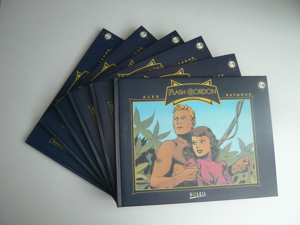 Bd FLASH GORDON (SOLEIL) vol.1 à 6 (EO ttbe) de RAYMOND, Gelezen, Complete serie of reeks, "RAYMOND", Ophalen of Verzenden