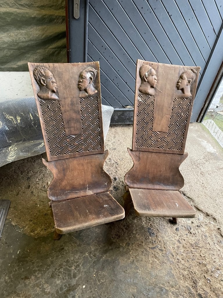 Afrikaanse stoelen, Antiek en Kunst, Ophalen
