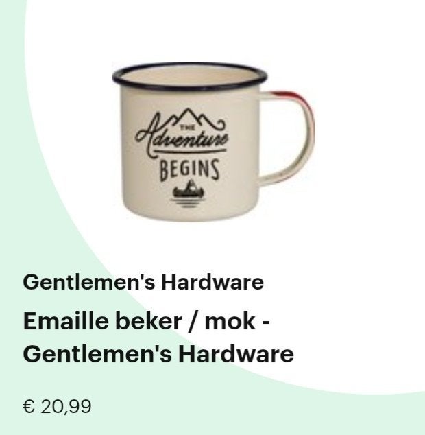 Emaille beker, Ophalen, Overige materialen, Overige typen, Nieuw