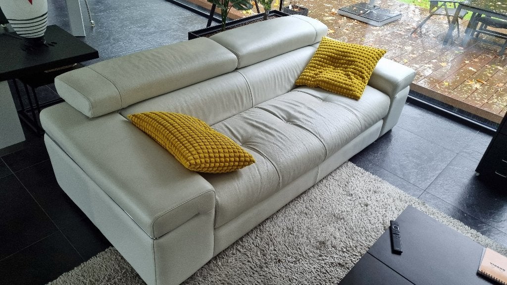 salon Natuzzi wit leder, Ophalen, Gebruikt, Leer, Design