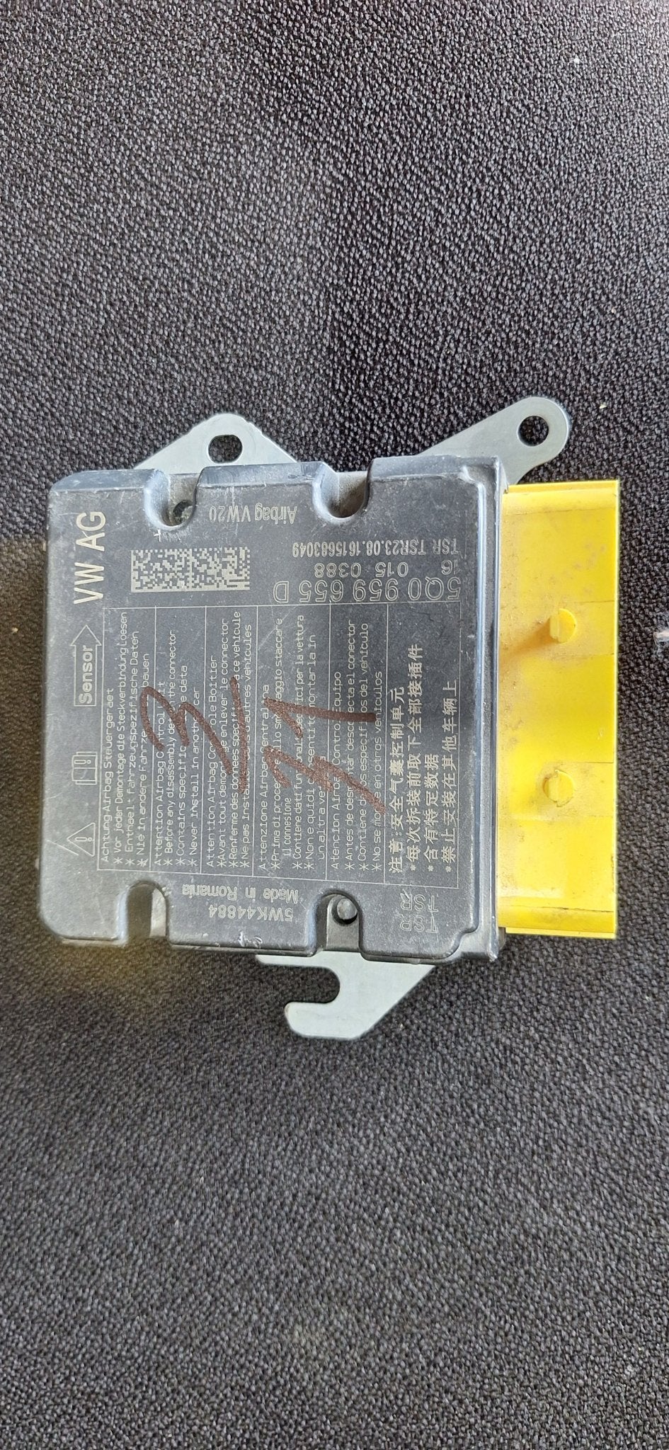 Originele Airbag Stuurmodule Computer Sensor VW Golf 7 Passa, Volkswagen, -, Utilisé, -