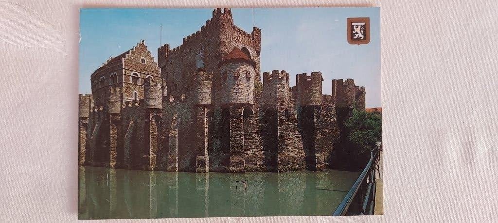 oude postkaart "Gravensteen" Gent, Verzamelen, Verzenden, Ongelopen, Oost-Vlaanderen