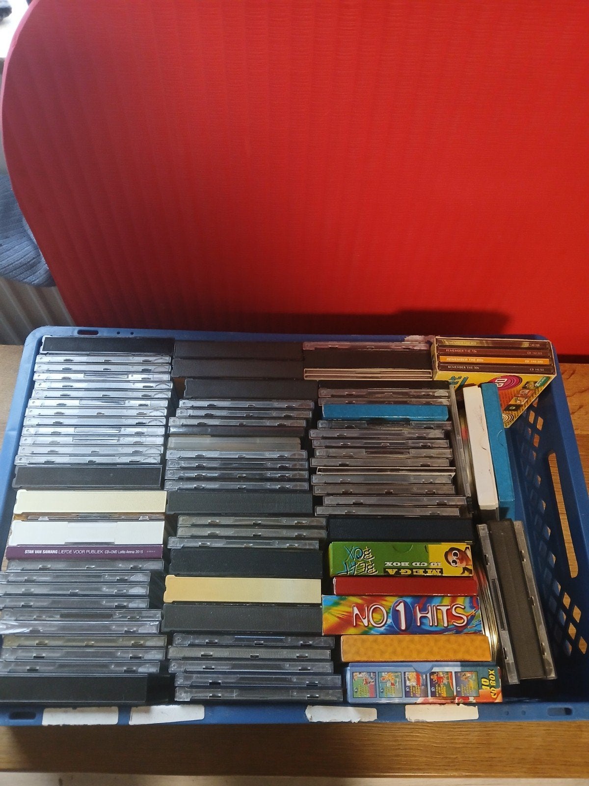 cd's plus minus 500 stuks, Ophalen