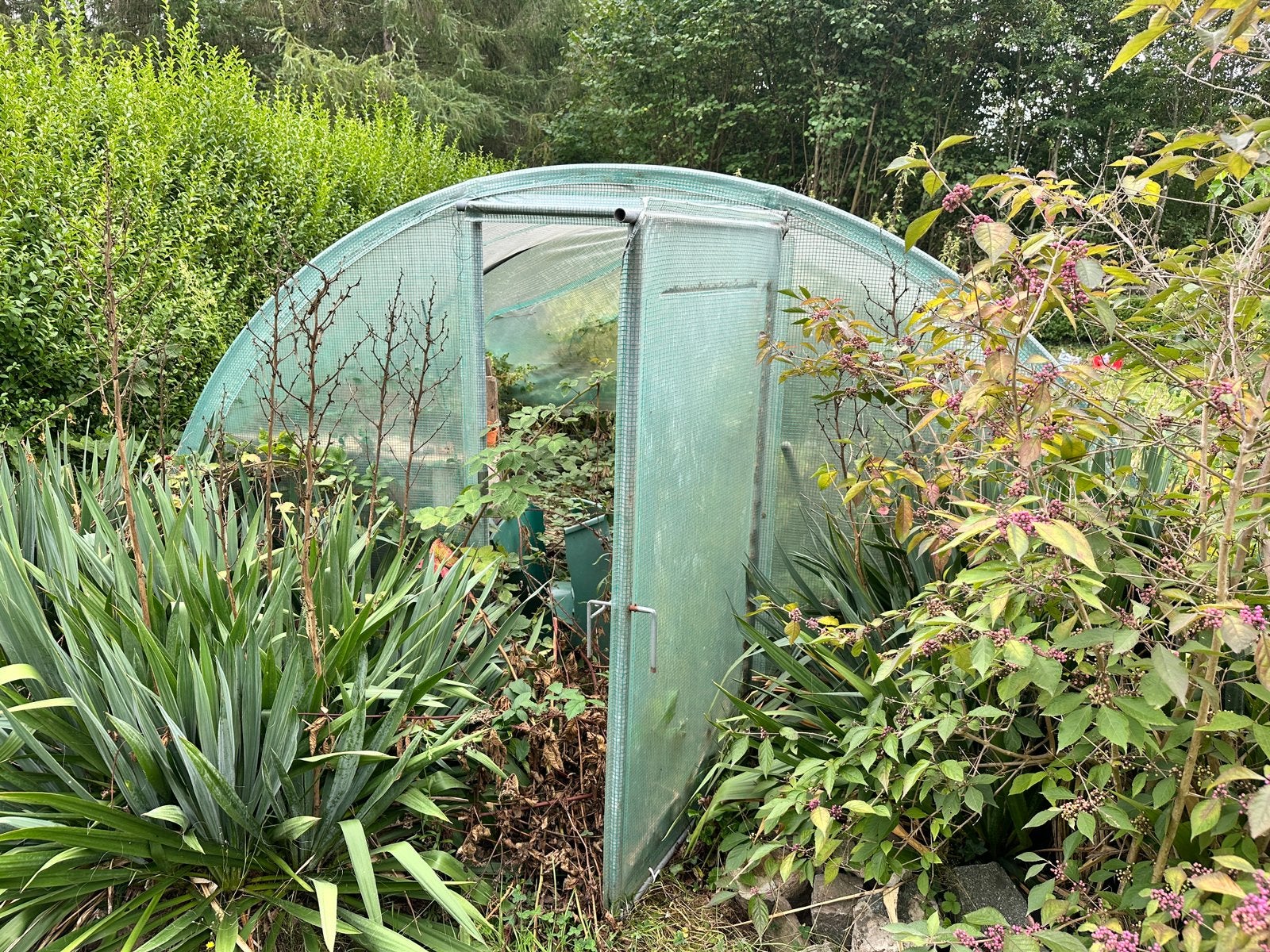 Serre met metalen frame, Tuin en Terras, Gebruikt, Overige materialen, Kweekkas, Ophalen