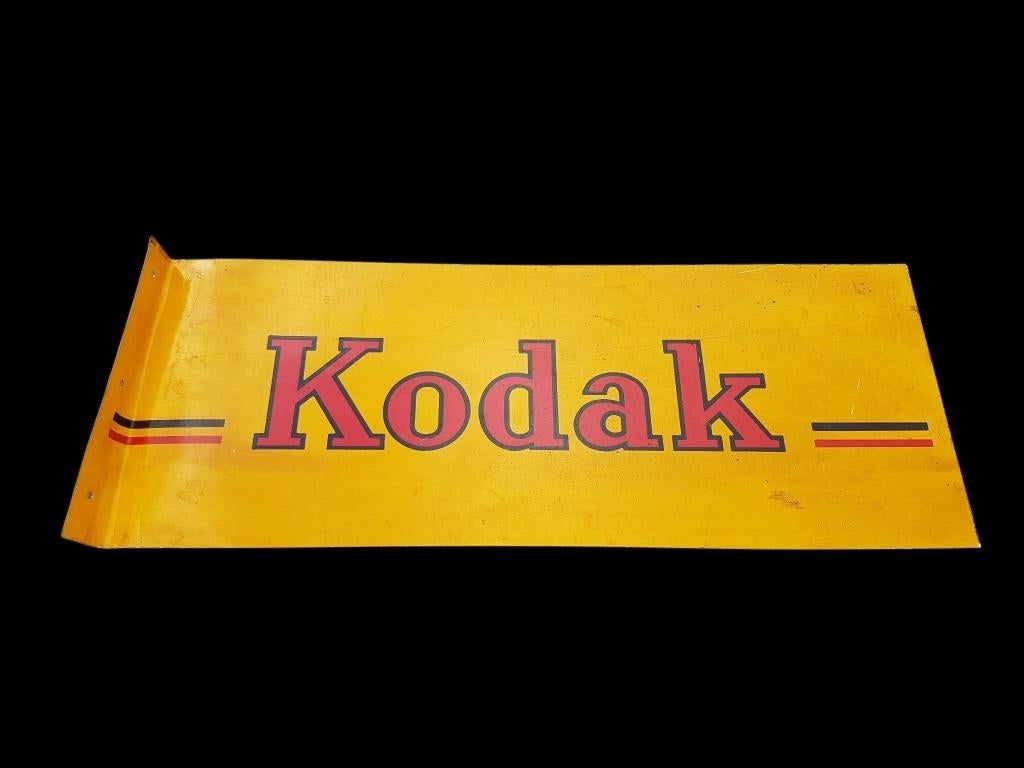 Origineel Kodak USA reclamebord, USA tin sign, tinplate., Ophalen of Verzenden, Gebruikt, Reclamebord