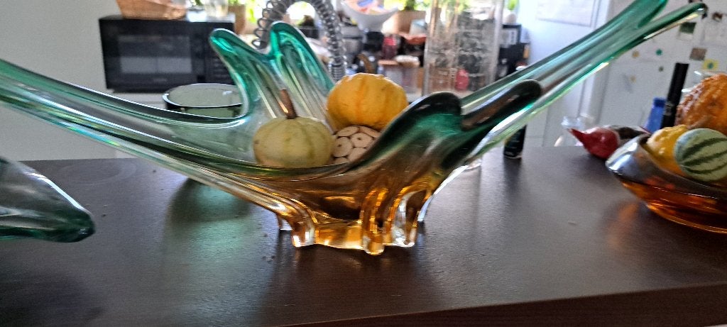 plat en verre de Murano vintage, Antiquités & Art, Enlèvement ou Envoi