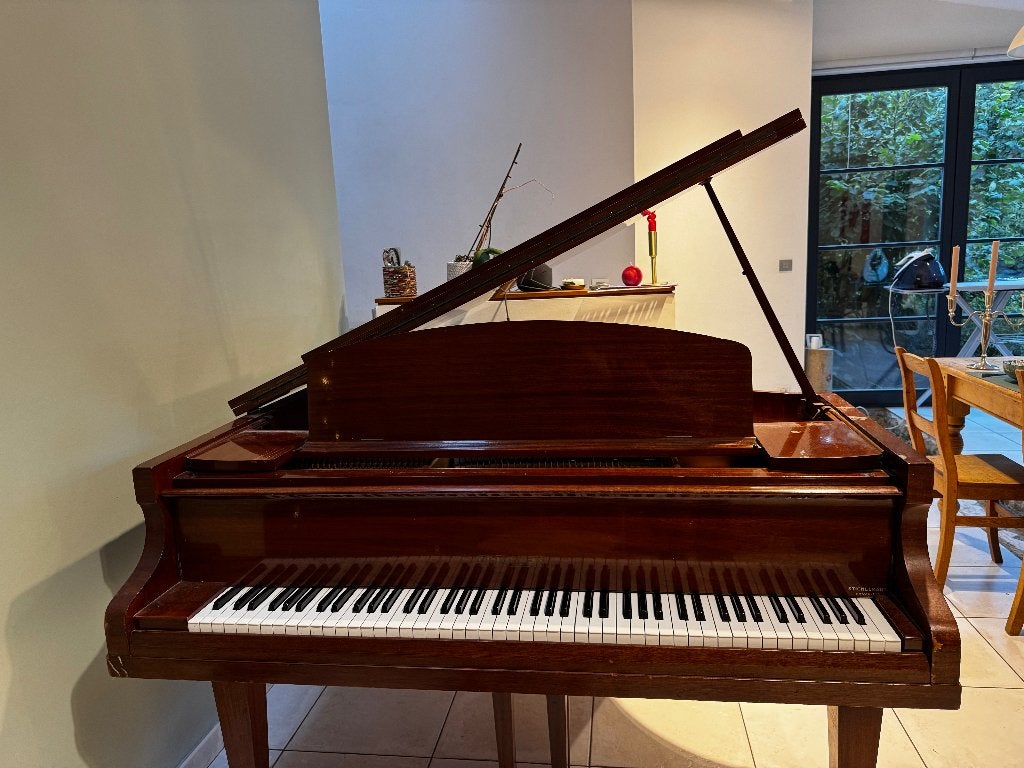 Piano 1/4 queue CHALLEN – fabrication anglaise – acajou, Ophalen, Gebruikt, Bruin, Piano