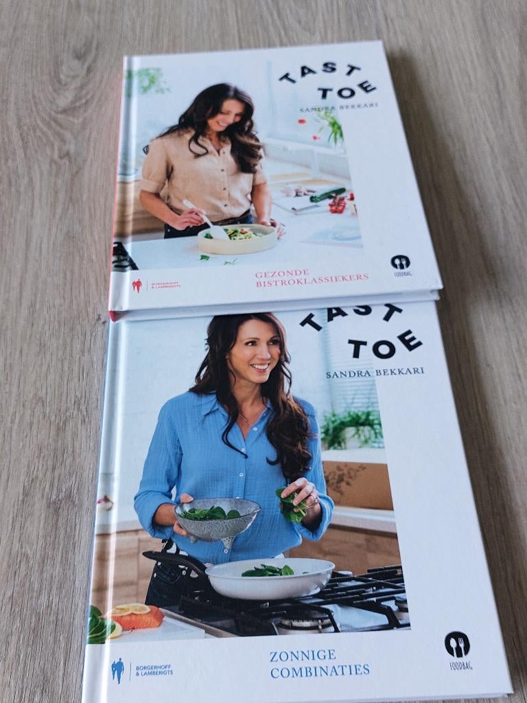 2 kookboeken Sandra Bekkari  : Tast Toe, Enlèvement