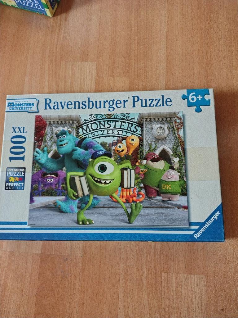 puzzel 100 stuks xl Disney Monsters Inc van Ravensburger, Hobby en Vrije tijd, Denksport en Puzzels, Gebruikt, Legpuzzel, Minder dan 500 stukjes