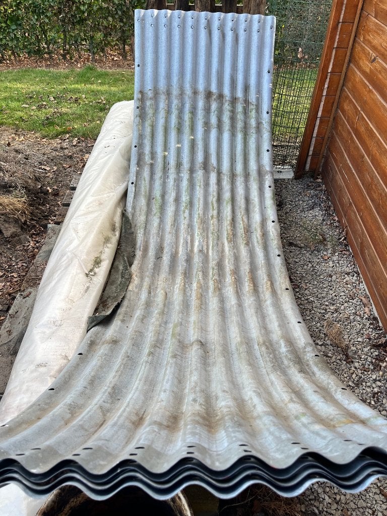 Golfplaten verzinkt, zelfdragend van watersilo, Ophalen, Golfplaat, Metaal, Grijs